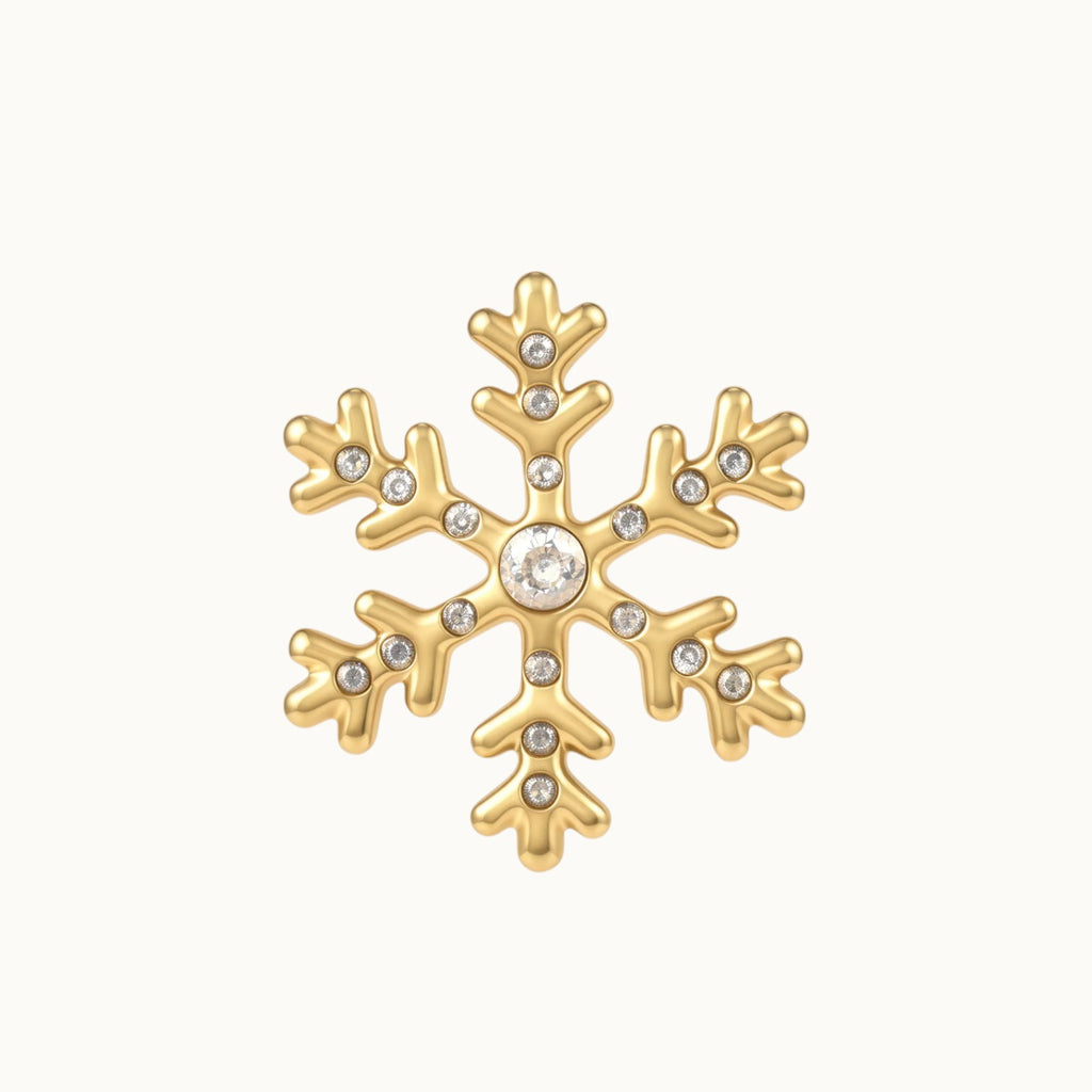 Crystal Snowflake Stud Earrings