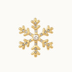 Crystal Snowflake Stud Earrings