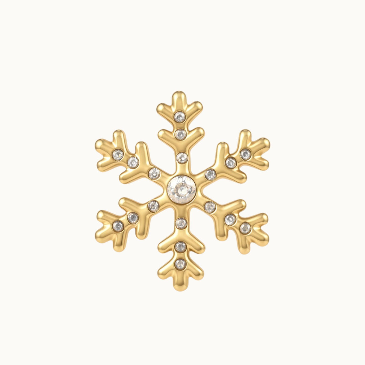 Crystal Snowflake Stud Earrings