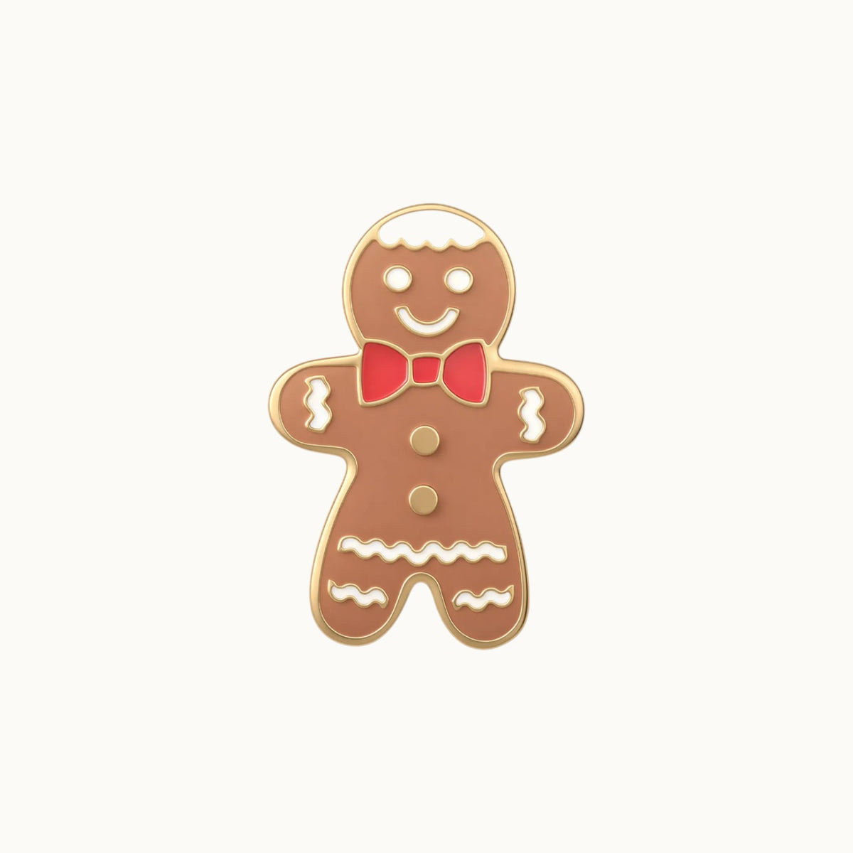 Festive Gingerbread Man Stud Earrings