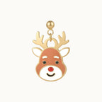 Classic Reindeer Drop Earrings