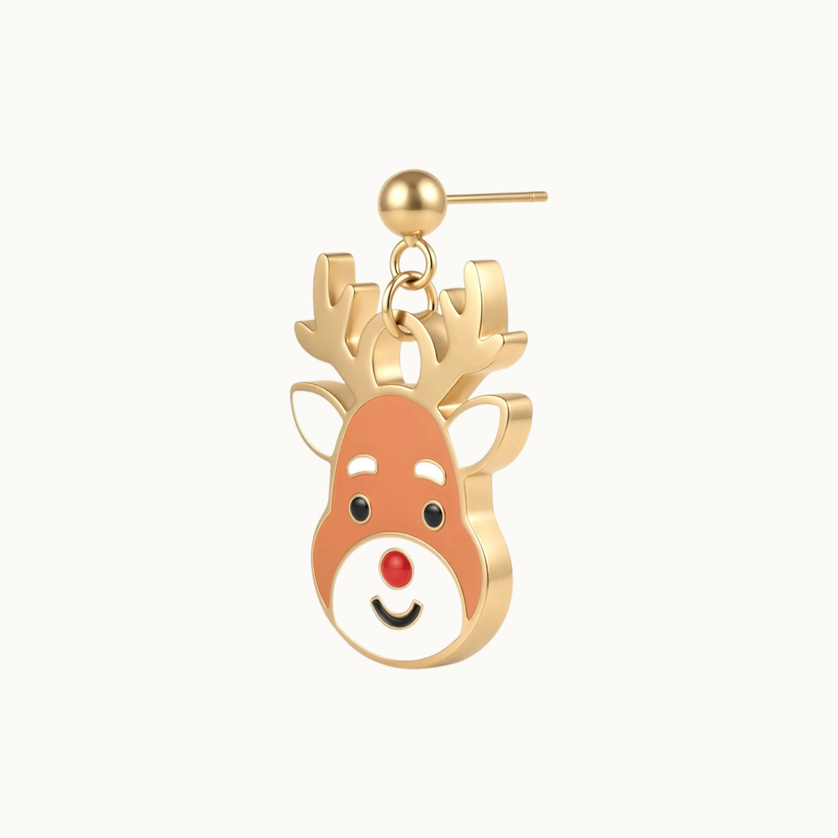 Classic Reindeer Drop Earrings