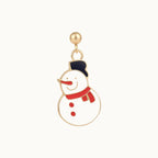 Festive Snowman Drop Earrings