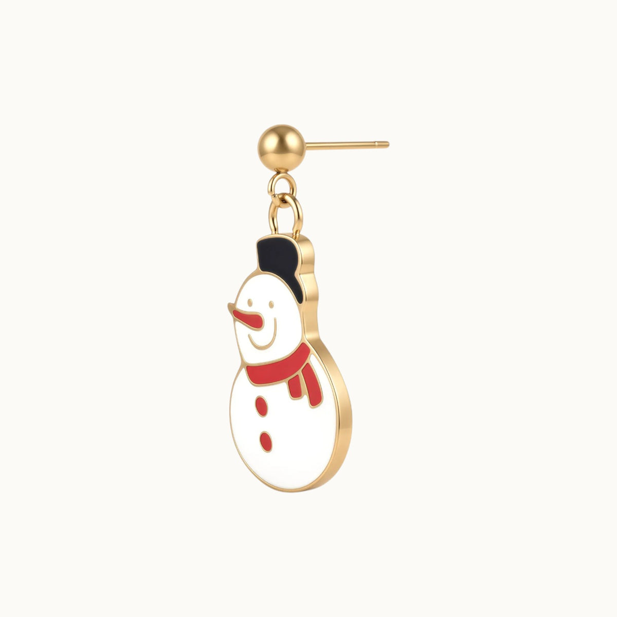 Festive Snowman Drop Earrings